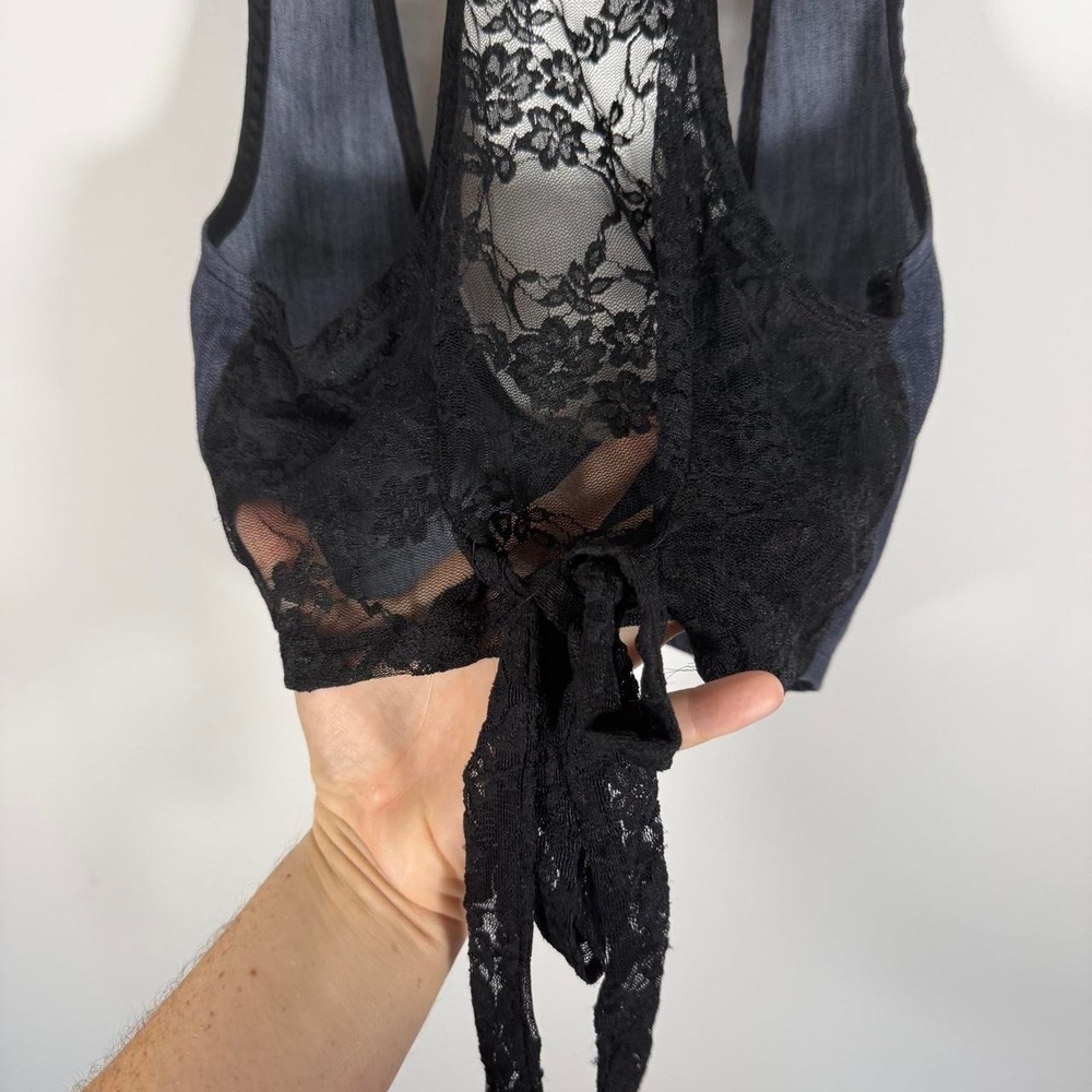 y2k mini vest with lace back - Picture 5 of 6